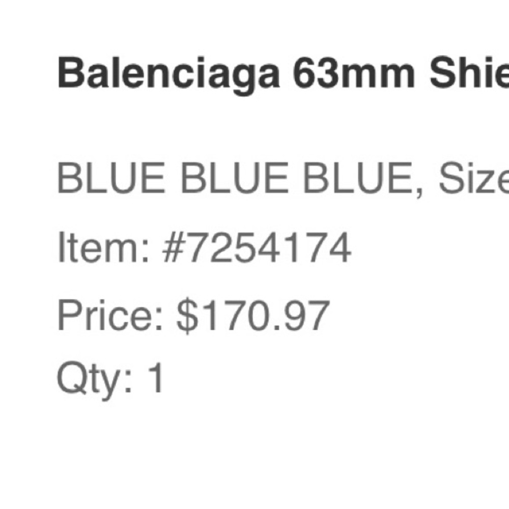 Balenciaga 63mm Shield Sunglasses